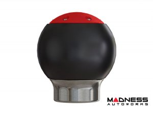 Toyota GR86 Gear Shift Knob - Stainless Steel w/ Black Acetal Outer Sleeve + Red Top 